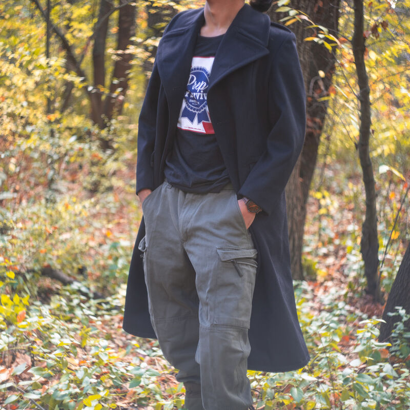Dutch Black Wool Peacoat | Issued, , large image number 7